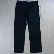 Nautica 36 x 34 Navy Blue Beach Tailored Fit Stretch Flat Front Chino Mens Pants - £12.57 GBP