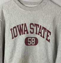 Champion Reverse Weave Sweatshirt Crewneck Wisconsin Badgers Gray Mens S... - $39.99