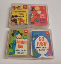 Vtg ED-U-CARDS Mini Card Games Huckleberry Hound Go Fish Flintstones Pig... - £36.99 GBP