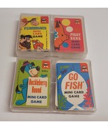 Vtg ED-U-CARDS Mini Card Games Huckleberry Hound Go Fish Flintstones Pig... - £38.80 GBP