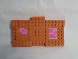LEGO 8 X 16  - Friends Brown Floor Flat Base Plate w/ Printed Pink Rugs - £3.11 GBP