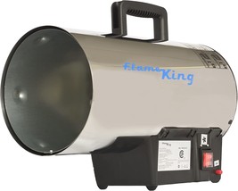 Flame King 60,000 BTU Portable Propane Gas Tank Forced Air Heater Outdoor Great - £110.98 GBP