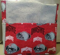 Ohio State Buckeye Brutus Scarlet Gray Purse/Project Travel Bag Handmade... - £29.55 GBP