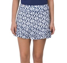 NWT Ladies GOTTEX Navy White Geo Golf Tennis Pickleball Knit Skort  L &amp; XL - $49.99