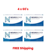 4 Box X 60&#39;s Neurobion Vitamin B1, B6, B12 for Nerve Relief Numbness &amp; T... - $79.20