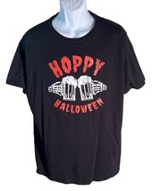 HOPPY HALLOWEEN Short Sleeve T-Shirt Black XL - £7.79 GBP