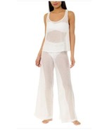 Hurley Womens Swim Cover-Up Set White Crochet Scoop Neck Pull-On Lightwe... - $63.13 CAD