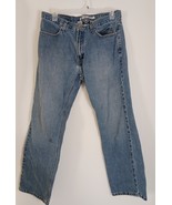 Harley Davidson Jeans Mens 36x32 Blue Straight Leg Distressed Relaxed St... - $463.01 MXN