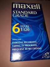 Used Maxell T-120 Standard Grade Vhs 3 Pack Video Cassette Tapes - £5.54 GBP