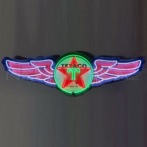 Texaco Wings Authorized Licensed 60 by 19 Neon Sign Neonetics 9TXWN