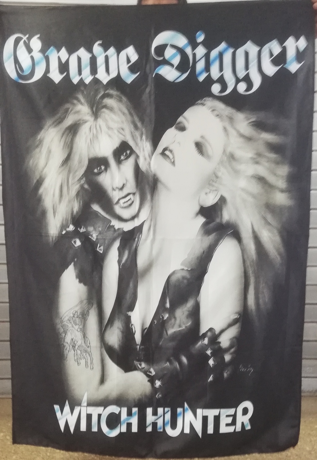 GRAVE DIGGER Witch Hunter FLAG CLOTH POSTER BANNER Thrash Metal CD - $20.00