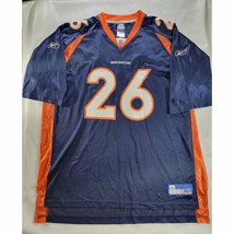 Vintage Clinton Portis 26 Denver Broncos Reebok NFL Players Jersey Men&#39;s... - $525.72 MXN