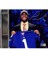 Prince Amuckamara New York Giants Autographed 8x10 Photo Beckett Holo - £29.98 GBP