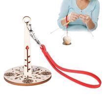 BOXOB Portable Wood Wrist Yarn Holder with Leather Band Knitting Supplies - $178.41 MXN BOXOB Portable Wood Wrist Yarn Holder with Leather Band Knitting Supplies - $178.41 MXN