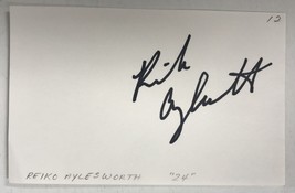 Reiko Aylesworth Signed Autographed 4x6 Index Card - £11.88 GBP