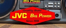 3D Printed Sign - Red &amp; Yellow &quot;Big Power&quot; JVC RC-M90 Stereo Boombox Dis... - $19.86