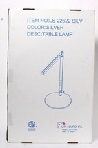 Intertek Lite &amp; Source Inc LS 22522 SIL V Silver Table Lamp - £75.50 GBP