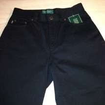 Ralph Lauren Women&#39;s Pants Black Midcalf Capri Pants Size 4 P x 19 New - £18.96 GBP