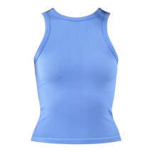 No Boundaries Juniors Seamless High Neck Tank Top, Blue Size S(3-5) - $12.86