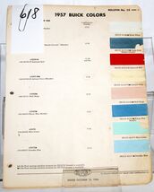 1957 Buick DuPont Paint Chip Set &amp; Spring Colors #618 - $172.60 MXN