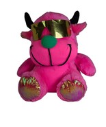 Vintage 1991 ACME Pink Devil Cool Cat Plush w/ Sunglasses 8&quot; Neon - $21.99