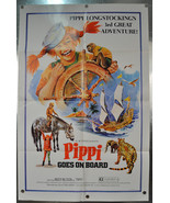 Pippi Goes On Board Original SS One Sheet Movie Poster 1975 27 x 40 - $360.77 MXN