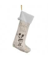 Disney Mickey Mouse Collectible Velvet Xmas Stocking - £37.77 GBP