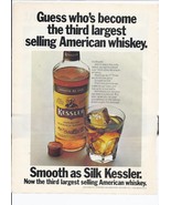 80&#39;s Kessler Scotch Whiskey Print Ad Vintage 8.5&quot; x 11&quot; - $20.06