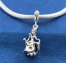 925 Sterling Silver Disney Beauty and the Beast Dancing Belle Dangle Charm - £14.51 GBP