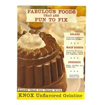 Knox Gelatine Recipe Booklet Fabulous Foods Vintage 1961 Retro Cooking M... - $9.47