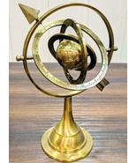 Brass Celestial Globe Armillary Globe Showpiece Brass Armillary Sphere D... - £37.92 GBP