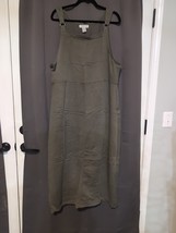 Cherokee Dress Overalls Denim Women’s Size XL Green Vintage - $27.10 CAD
