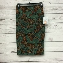 LuLaRoe Cassie knee length skirt geometric paisley floral print women&#39;s ... - $17.82