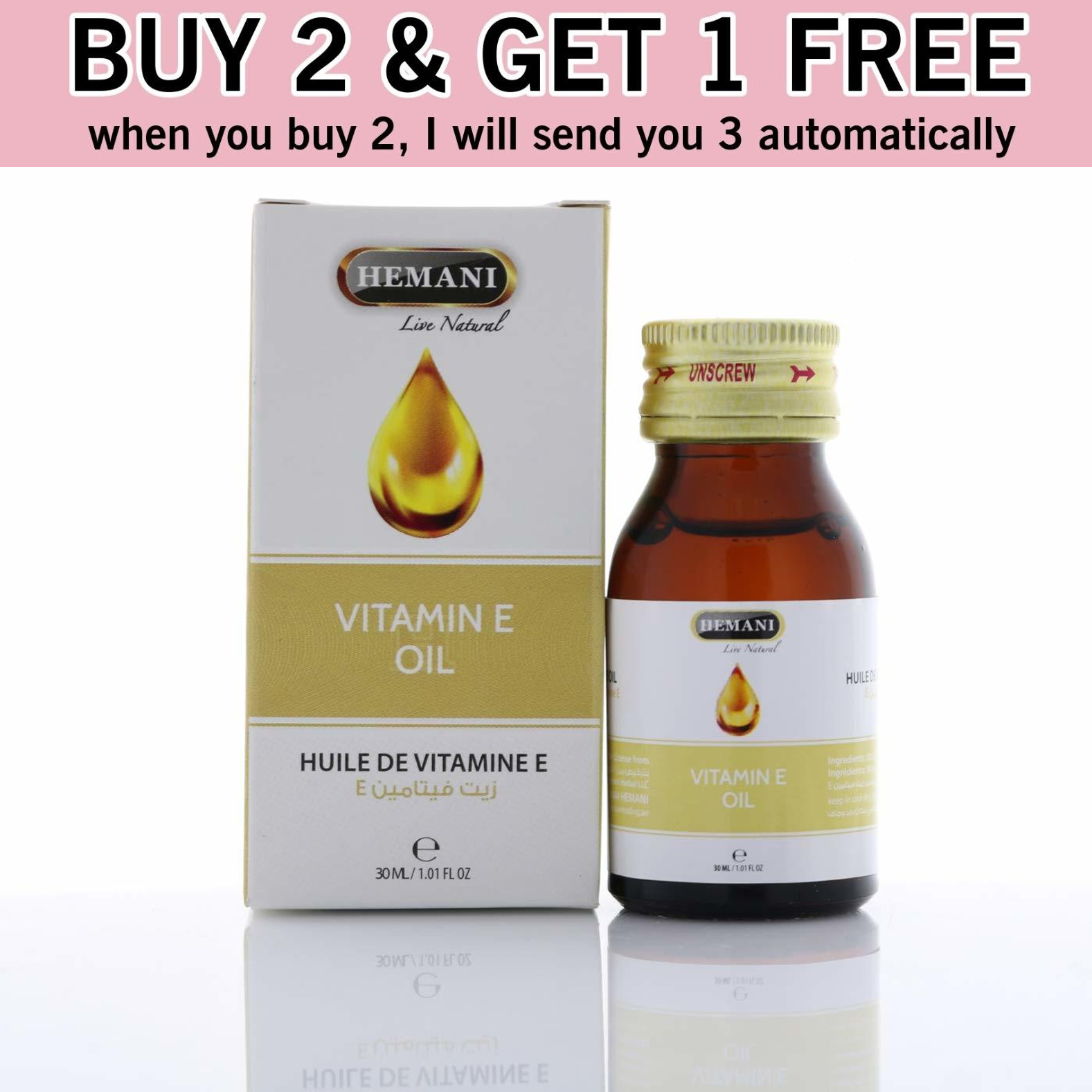 Primary image for Buy 2 Get 1 Free | 30ml hemani vitamin E oil