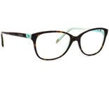 Tiffany &amp; Co. Eyeglasses TF 2097 8134 Dark Havana/Blue Frame Italy 52[]1... - $149.99
