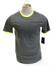 Nike Dri Fit  Gray Graphic &amp; Volt Short Sleeve Running Shirt Men&#39;s NWT - £39.86 GBP