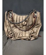 MZ Wallace Coated Pleated Canvas Bronze Purse Shoulder Bag  - €109,57 EUR