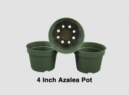 200 Pcs 4 Inch Green Round Plastic Growing Pot #MNGS - £59.97 GBP