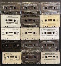 15 Classic Rock, Heavy Metal Cassettes - Ozzy, Van Halen, Rush, Anthrax, Stryper - £11.87 GBP