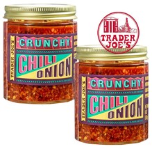 2 Packs Trader Joe&#39;s Chili Onion Crunch Crisp Sauce DIP Condiment 6 oz - £14.72 GBP