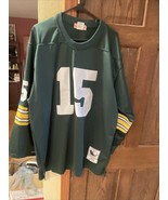 Mitchell &amp; Ness Bart Starr #15 Green Bay Packers Stitched Throwback Jers... - $158.60 CAD
