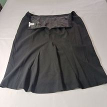 Dressbarn Women's Back Zipper Pull On Flare Black Skirt Size 16 Waist 36" image 11