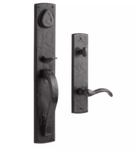 New Ellis Solid Dark Bronze Entrance Door Set with Lever Handle, Left ha... - £225.36 GBP