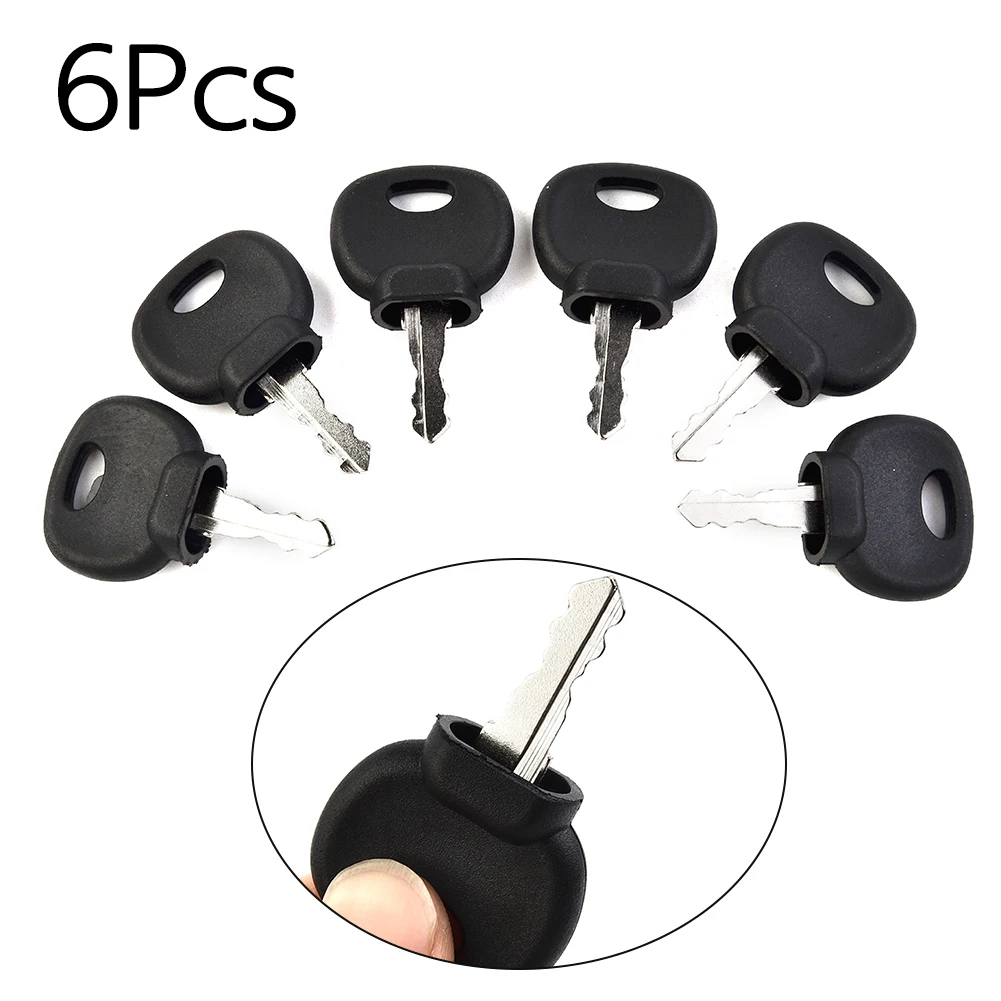 6pcs Auto Ignition Key Plant Application Spare 14607 For Jcb Bomag Manitou Tract - £40.13 GBP