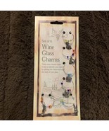Set of 6 Countries Symbols Wine Glass Charms Pendant Markers - €9,47 EUR