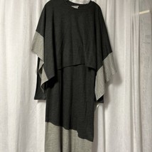 I.K.C. For Country Wear Women&#39;s Dress &amp; Poncho Set Gray Size 2X - £71.22 GBP