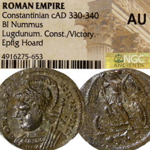 Constantinopolis EXTRA RARE RIC R4 Epfig Hoard NGC AU Constantine the Great Coin - £350.40 GBP