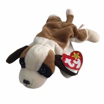 Beanie Baby Babies 1996 Bernie Dog Errors On Swing Tag And Tush Tag PE P... - $36.67