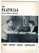 Playbill The Solid Gold Cadillac 1954 Josephine Hull Loring Smith - $13.86