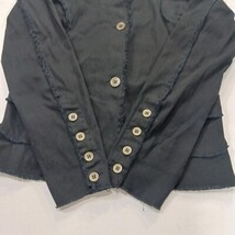 Yilishi Women's Black Cotton Blend Full Button Denim Jacket Size XL Chest 41 image 15